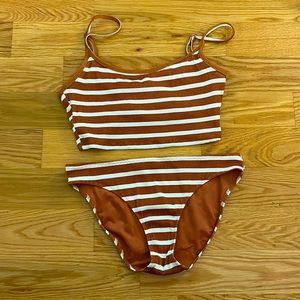 Aerie Ribbed Two Piece Swim Suit